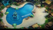 酒店泳池高清传奇真彩地图素材,完美封边完美遮挡