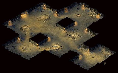 落日矿洞二层-ZC30-手游地图素材