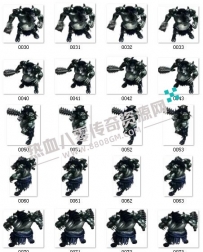 传奇怪物素材,远古猪妖，标准动作360张图GW008