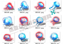 毒素水母-传奇怪物素材-360张带死亡动作