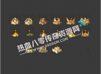 高清动态传奇斗笠素材，特效一体，掉落包裹齐全