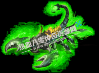 413-蝎子王,绿色蝎子王大型怪物素材,超级BOSS