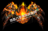 高清传奇怪物素材,赤炎蜘蛛,标准动作360张图PNG格式